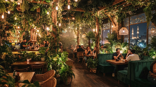 The Jungle Cafe Cairo interior atmosphere